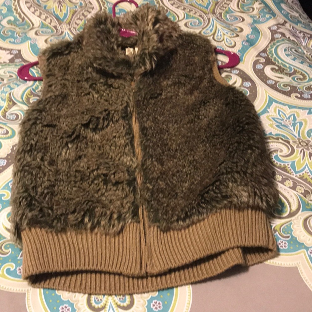 Faux fur vest